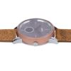 Montre minimaliste Etna bracelet vintage marron sépia