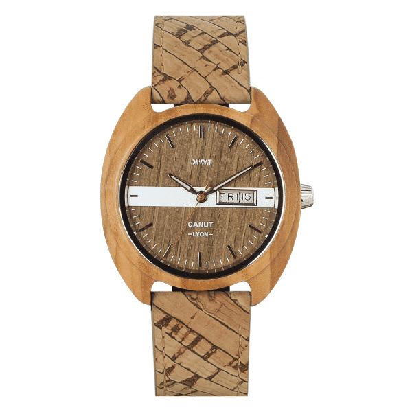 Montre Canut avec bracelet vegan liege