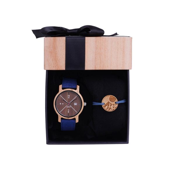 Cadeaux pour hommes Ensemble de montres, anniversaire Saint-Valentin Cadeaux  En cuir artificiel Hommes Montre